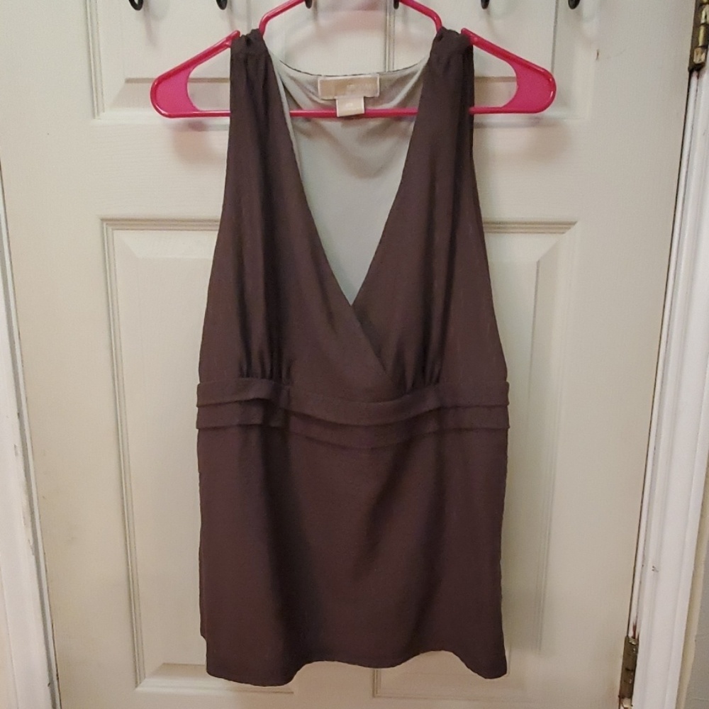 Michael Kors lace Brown dressy shirt.